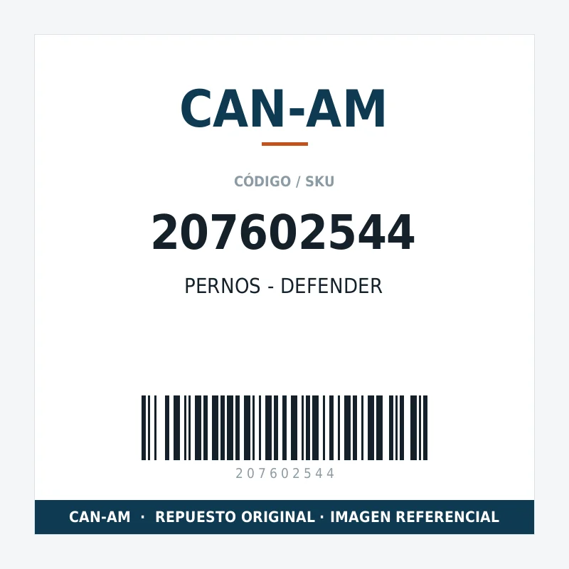 PERNOS - DEFENDER CAN-AM 207602544