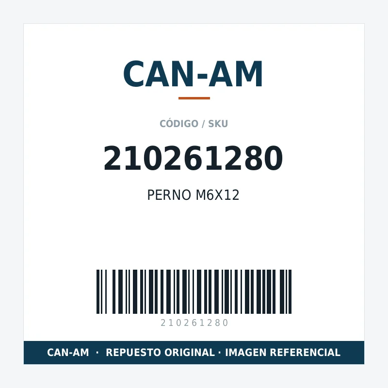 PERNO M6X12 CAN-AM 210261280