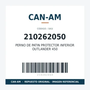 PERNO DE PATIN PROTECTOR INFERIOR OUTLANDER 450 CAN-AM 210262050