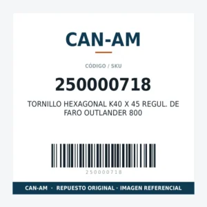 TORNILLO HEXAGONAL K40 X 45 REGUL. DE FARO OUTLANDER 800 CAN-AM 250000718