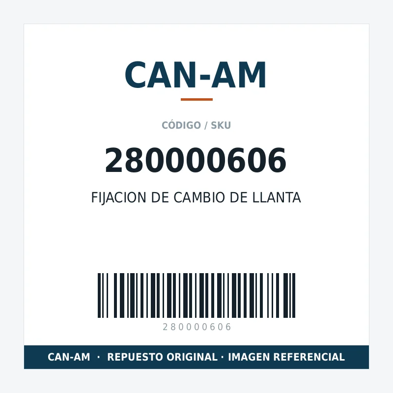 FIJACION DE CAMBIO DE LLANTA CAN-AM 280000606