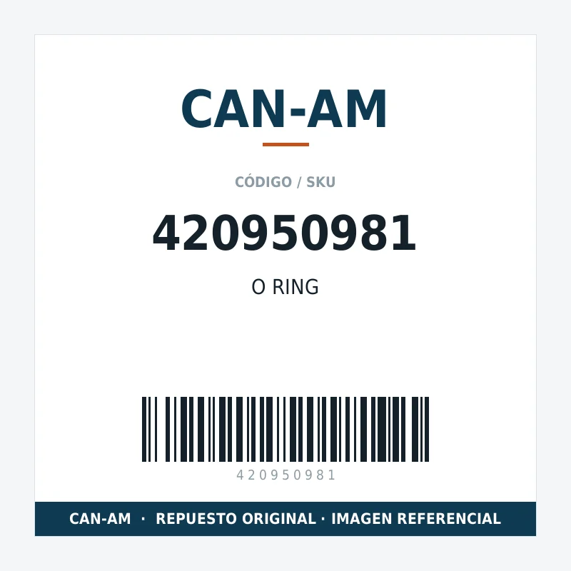 O RING CAN-AM 420950981
