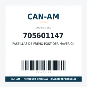 PASTILLAS DE FRENO POST DER MAVERICK CAN-AM 705601147