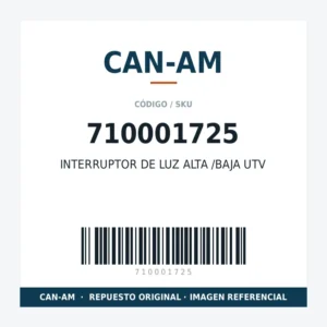 INTERRUPTOR DE LUZ ALTA /BAJA UTV CAN-AM 710001725