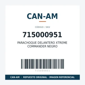 PARACHOQUE DELANTERO XTREME COMMANDER NEGRO CAN-AM 715000951