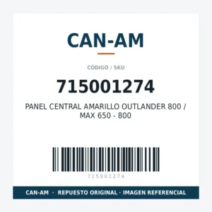 PANEL CENTRAL AMARILLO OUTLANDER 800 / MAX 650 - 800 CAN-AM 715001274