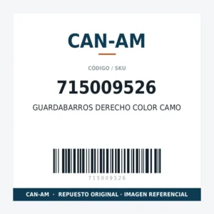 GUARDABARROS DERECHO COLOR CAMO CAN-AM 715009526