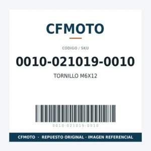 TORNILLO M6X12 CFMOTO 0010-021019-0010