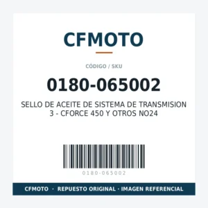 SELLO DE ACEITE DE SISTEMA DE TRANSMISION 3 - CFORCE 450 Y OTROS NO24 CFMOTO 0180-065002