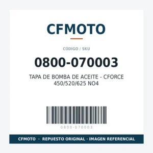 TAPA DE BOMBA DE ACEITE - CFORCE 450/520/625 NO4 CFMOTO 0800-070003
