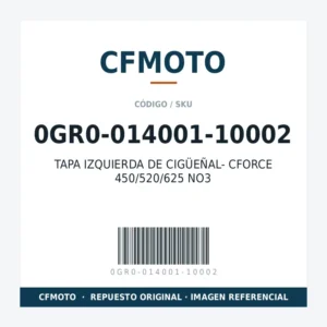 TAPA IZQUIERDA DE CIGÜEÑAL- CFORCE 450/520/625 NO3 CFMOTO 0GR0-014001-10002
