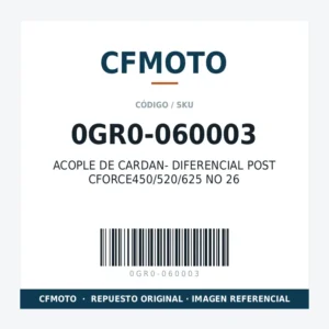 ACOPLE DE CARDAN- DIFERENCIAL POST CFORCE450/520/625 NO 26 CFMOTO 0GR0-060003