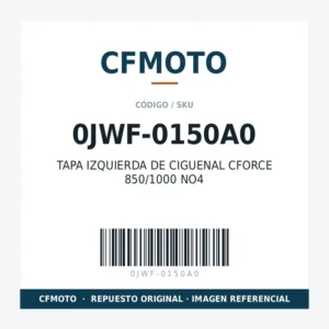 TAPA IZQUIERDA DE CIGUENAL CFORCE 850/1000 NO4 CFMOTO 0JWF-0150A0