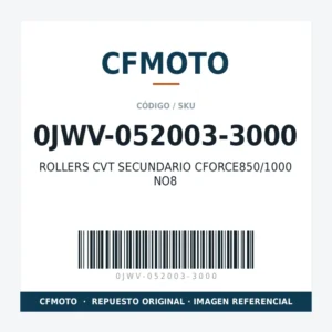 ROLLERS CVT SECUNDARIO CFORCE850/1000 NO8 CFMOTO 0JWV-052003-3000