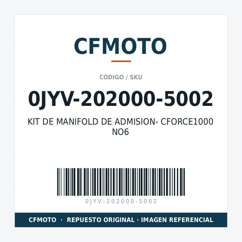 KIT DE MANIFOLD DE ADMISION- CFORCE1000 NO6 CFMOTO 0JYV-202000-5002