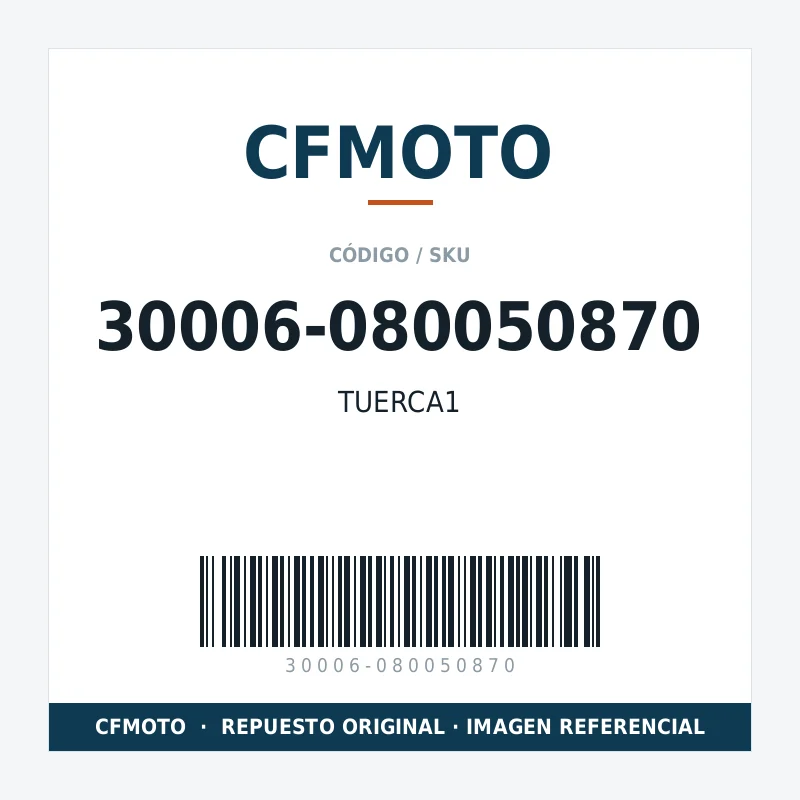 TUERCA1 CFMOTO 30006-080050870