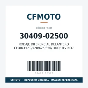 RODAJE DIFERENCIAL DELANTERO CFORCE450/520/625/850/1000/UTV NO7 CFMOTO 30409-02500