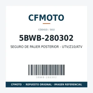 SEGURO DE PALIER POSTERIOR - UTV/Z10/ATV CFMOTO 5BWB-280302