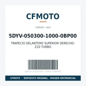 TRAPECIO DELANTERO SUPERIOR DERECHO- Z10 TURBO CFMOTO 5DYV-050300-1000-0BP00