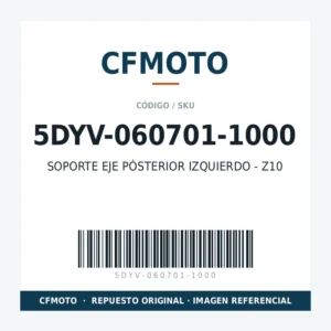 SOPORTE EJE PÓSTERIOR IZQUIERDO - Z10 CFMOTO 5DYV-060701-1000