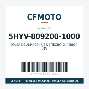 BOLSA DE ALMACENAJE DE TECHO SUPERIOR- UTV CFMOTO 5HYV-809200-1000