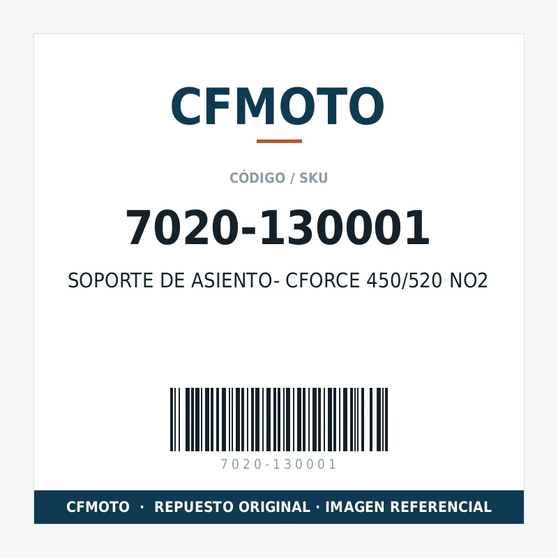 SOPORTE DE ASIENTO- CFORCE 450/520 NO2 CFMOTO 7020-130001