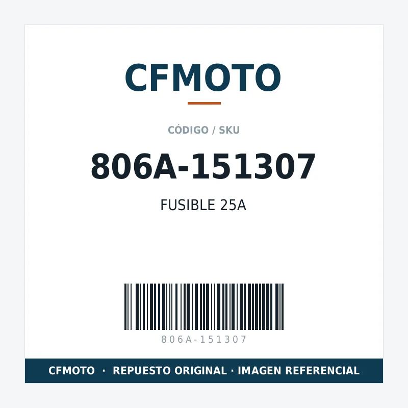 FUSIBLE 25A CFMOTO 806A-151307