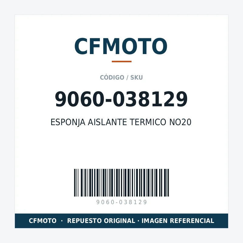ESPONJA AISLANTE TERMICO NO20 CFMOTO 9060-038129