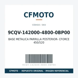 BASE METALICA PARRILLA POSTERIOR- CFORCE 450/520 CFMOTO 9CQV-142000-4800-0BP00