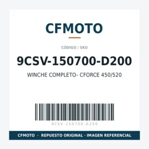 WINCHE COMPLETO- CFORCE 450/520 CFMOTO 9CSV-150700-D200