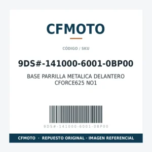 BASE PARRILLA METALICA DELANTERO CFORCE625 NO1 CFMOTO 9DS#-141000-6001-0BP00