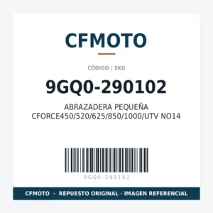 ABRAZADERA PEQUEÑA CFORCE450/520/625/850/1000/UTV NO14 CFMOTO 9GQ0-290102