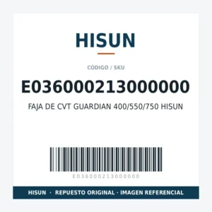 FAJA DE CVT GUARDIAN 400/550/750 HISUN HISUN E036000213000000