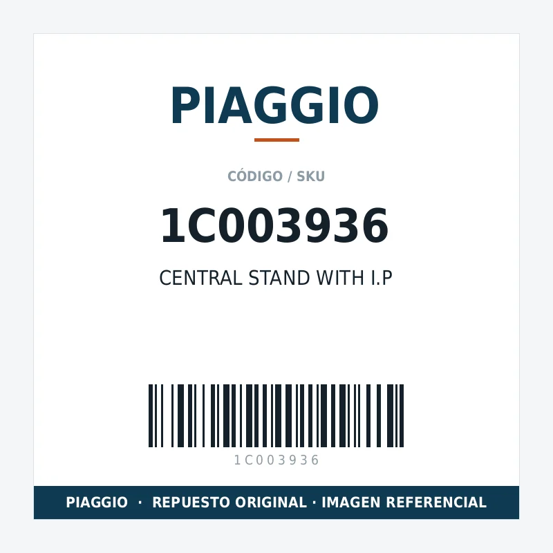 CENTRAL STAND WITH I.P PIAGGIO 1C003936