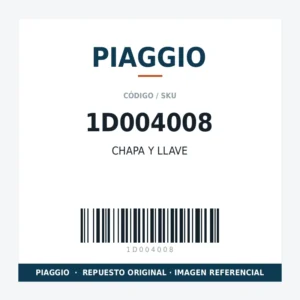CHAPA Y LLAVE PIAGGIO 1D004008
