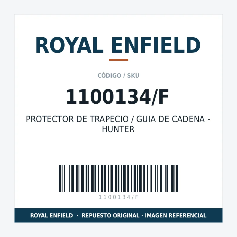 PROTECTOR DE TRAPECIO / GUIA DE CADENA - HUNTER ROYAL ENFIELD 1100134/F