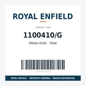 DRAIN HOSE - TANK ROYAL ENFIELD 1100410/G