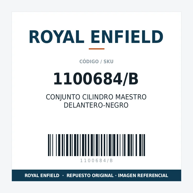 CONJUNTO CILINDRO MAESTRO DELANTERO-NEGRO ROYAL ENFIELD 1100684/B