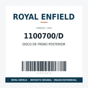 DISCO DE FRENO POSTERIOR ROYAL ENFIELD 1100700/D