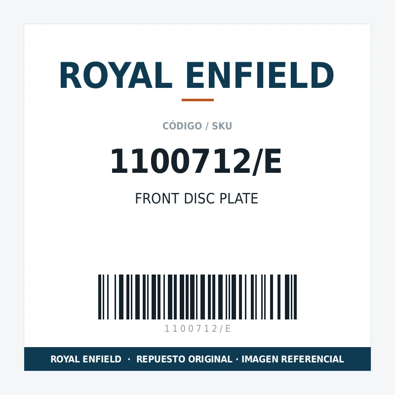 FRONT DISC PLATE ROYAL ENFIELD 1100712/E