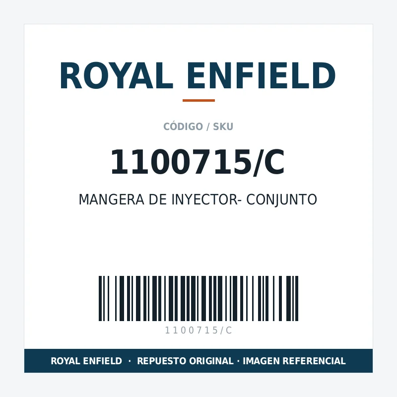 MANGERA DE INYECTOR- CONJUNTO ROYAL ENFIELD 1100715/C