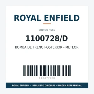 BOMBA DE FRENO POSTERIOR - METEOR ROYAL ENFIELD 1100728/D