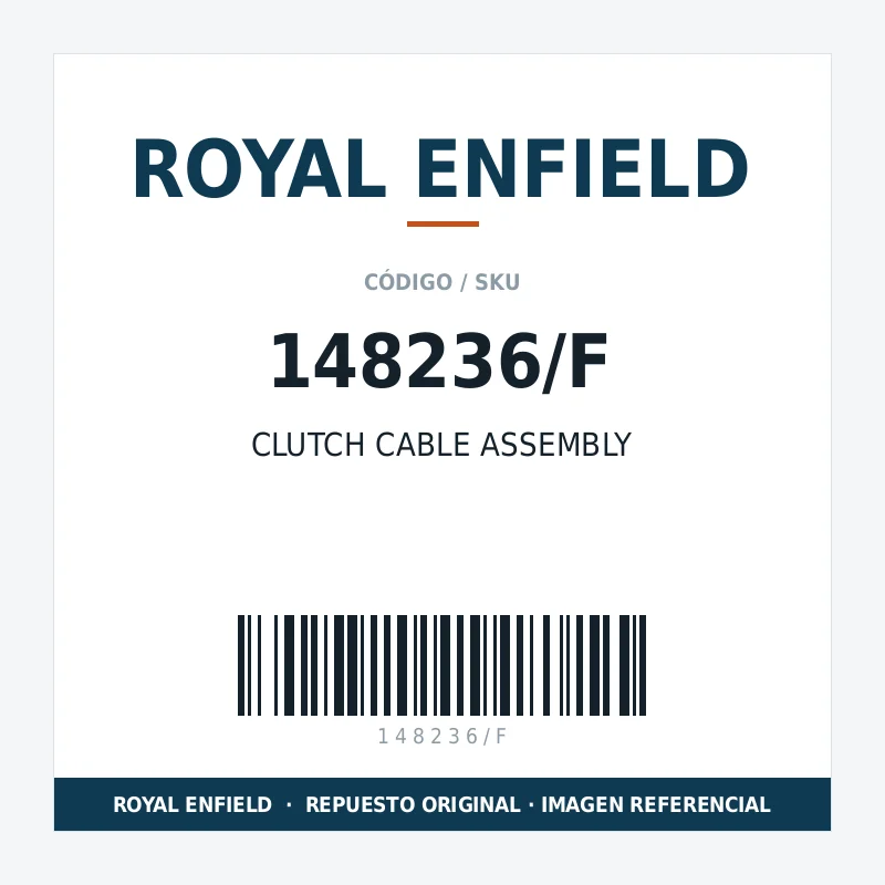 CLUTCH CABLE ASSEMBLY ROYAL ENFIELD 148236/F