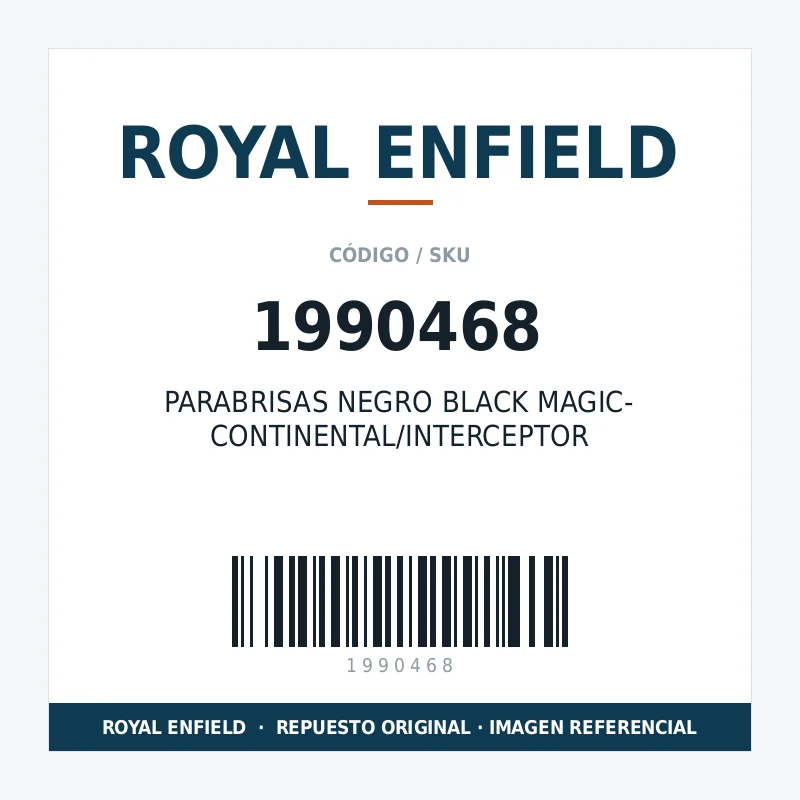 PARABRISAS NEGRO BLACK MAGIC- CONTINENTAL/INTERCEPTOR ROYAL ENFIELD 1990468