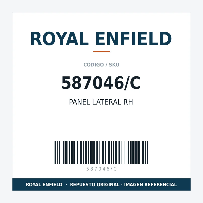 PANEL LATERAL RH ROYAL ENFIELD 587046/C