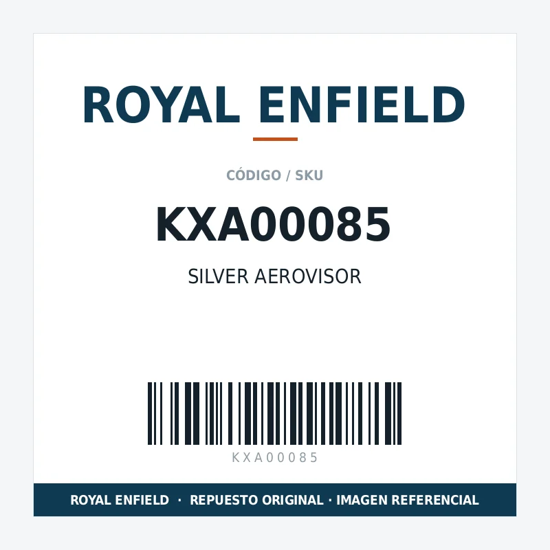 SILVER AEROVISOR ROYAL ENFIELD KXA00085