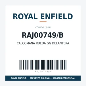 CALCOMANA RUEDA GG DELANTERA ROYAL ENFIELD RAJ00749/B