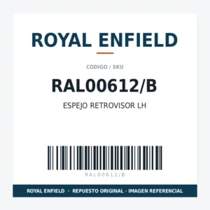 ESPEJO RETROVISOR LH ROYAL ENFIELD RAL00612/B