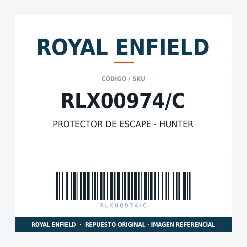 PROTECTOR DE ESCAPE - HUNTER ROYAL ENFIELD RLX00974/C