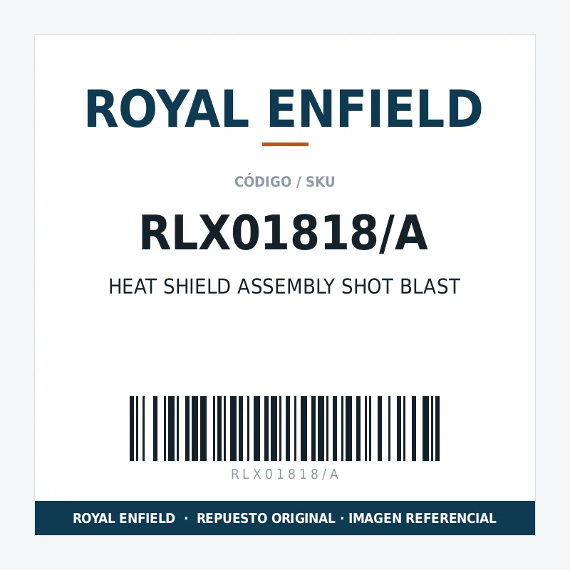HEAT SHIELD ASSEMBLY SHOT BLAST ROYAL ENFIELD RLX01818/A